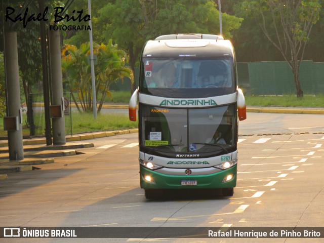 Empresa de Transportes Andorinha 6267 na cidade de São Paulo, São Paulo, Brasil, por Rafael Henrique de Pinho Brito. ID da foto: 9286576.