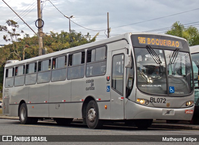 Transporte Coletivo Glória BL072 na cidade de Curitiba, Paraná, Brasil, por Matheus Felipe. Número da foto: #9228794.