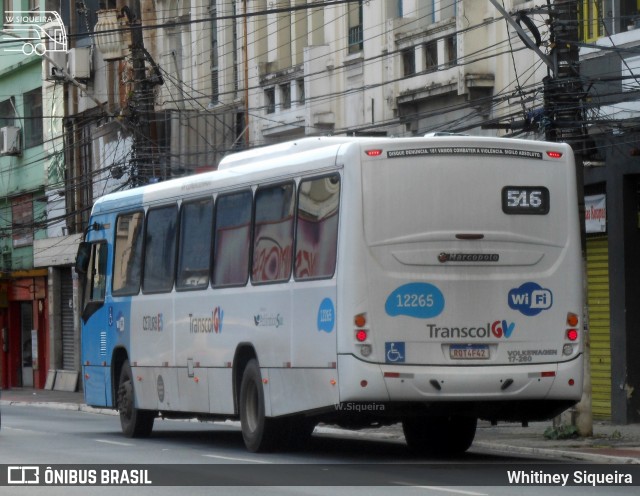 Viação Praia Sol 12265 na cidade de Vitória, Espírito Santo, Brasil, por Whitiney Siqueira. ID da foto: 9229314.