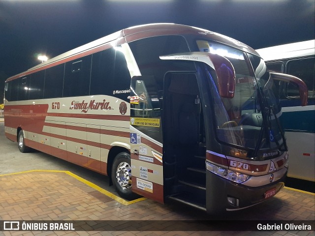 Santa Maria Fretamento e Turismo > Transportes Santa Maria(SP) 670 na cidade de Perdões, Minas Gerais, Brasil, por Gabriel Oliveira. Número da foto: #9228838.