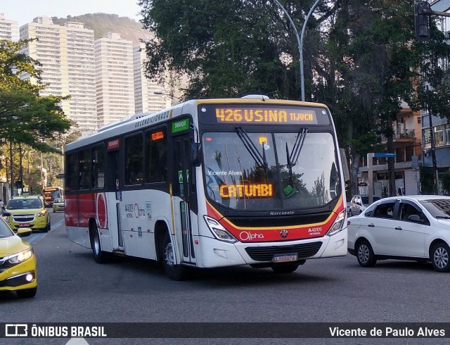 Auto Viação Alpha A48109 na cidade de Rio de Janeiro, Rio de Janeiro, Brasil, por Vicente de Paulo Alves. Número da foto: #9231765.