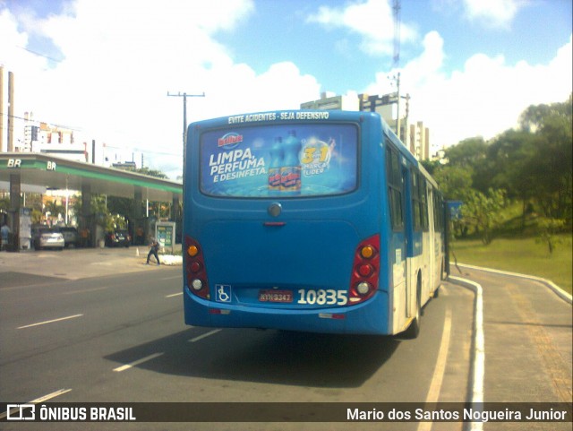 Concessionária Salvador Norte - CSN Transportes 10835 na cidade de Salvador, Bahia, Brasil, por Mario dos Santos Nogueira Junior. ID da foto: 9229662.