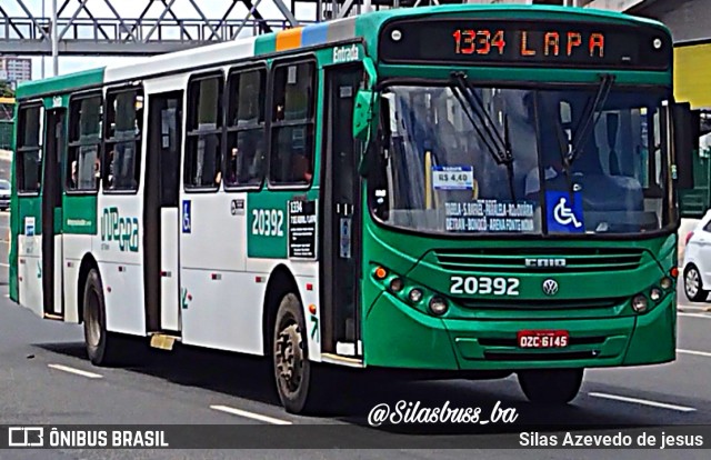 OT Trans - Ótima Salvador Transportes 20392 na cidade de Salvador, Bahia, Brasil, por Silas Azevedo de jesus. ID da foto: 9229901.