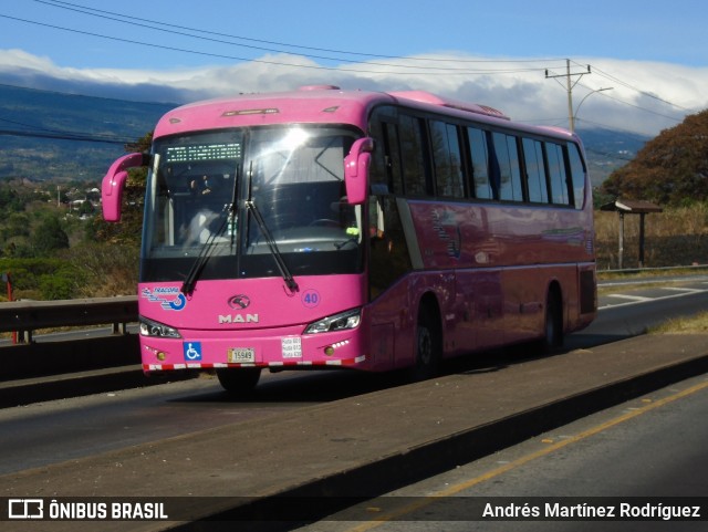 TRACOPA - Transportes Costarricenses Panameños 40 na cidade de Alajuela, Alajuela, Costa Rica, por Andrés Martínez Rodríguez. ID da foto: 9228884.