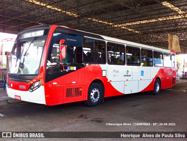 Itajaí Transportes Coletivos 2063 na cidade de Campinas, São Paulo, Brasil, por Henrique Alves de Paula Silva. Número da foto: #9230326.