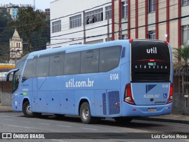 UTIL - União Transporte Interestadual de Luxo 6104 na cidade de Juiz de Fora, Minas Gerais, Brasil, por Luiz Carlos Rosa. Número da foto: #9229870.