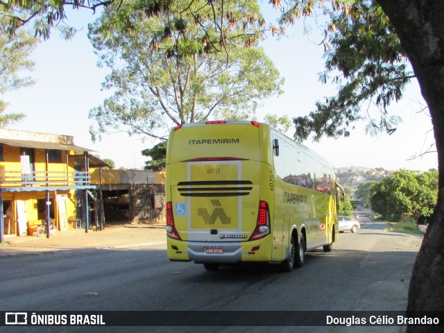 Viação Itapemirim 60753 na cidade de Belo Horizonte, Minas Gerais, Brasil, por Douglas Célio Brandao. ID da foto: 9230572.