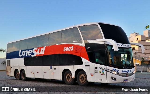 Unesul de Transportes 5902 na cidade de Balneário Camboriú, Santa Catarina, Brasil, por Francisco Ivano. Número da foto: #9290577.