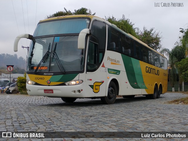 Empresa Gontijo de Transportes 17240 na cidade de Juiz de Fora, Minas Gerais, Brasil, por Luiz Carlos Photobus. ID da foto: 9289006.