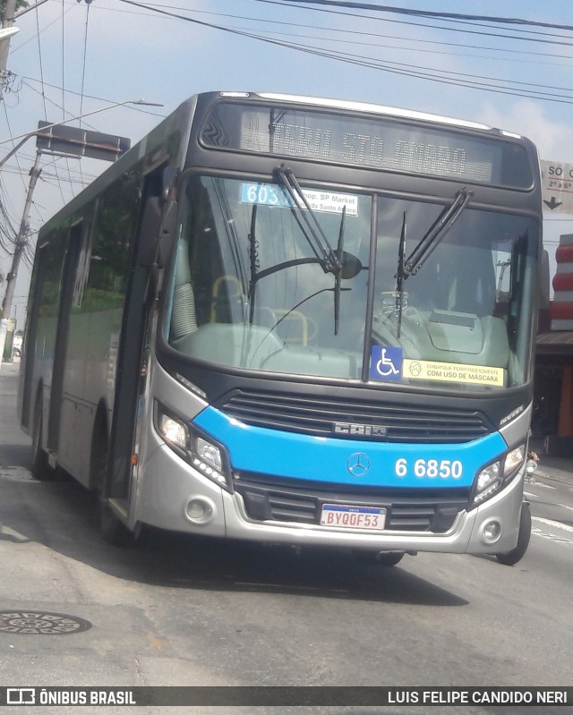 Transwolff Transportes e Turismo 6 6850 na cidade de São Paulo, São Paulo, Brasil, por LUIS FELIPE CANDIDO NERI. Número da foto: #9291266.