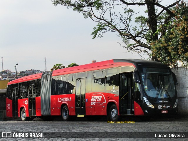 TCGL - Transportes Coletivos Grande Londrina 2102 na cidade de Londrina, Paraná, Brasil, por Lucas Oliveira . Número da foto: #9289327.