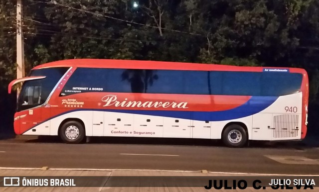 Primatur - Primavera Transportes 940 na cidade de Porto Alegre, Rio Grande do Sul, Brasil, por JULIO SILVA. ID da foto: 9290552.