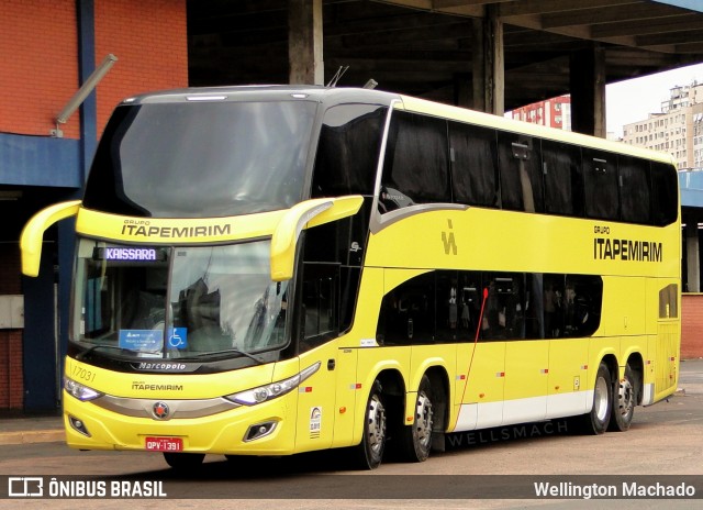 Viação Itapemirim 17031 na cidade de Porto Alegre, Rio Grande do Sul, Brasil, por Wellington Machado. Número da foto: #9288680.