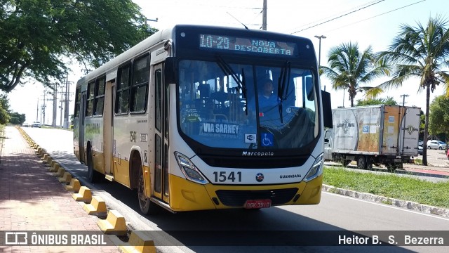 Transportes Guanabara 1541 na cidade de Natal, Rio Grande do Norte, Brasil, por Heitor B.  S.  Bezerra. ID da foto: 9291206.