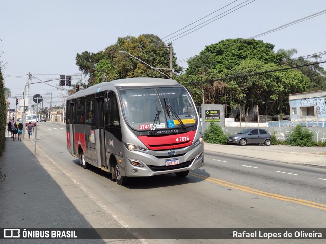 Pêssego Transportes 4 7678 na cidade de São Paulo, São Paulo, Brasil, por Rafael Lopes de Oliveira. ID da foto: 9289449.