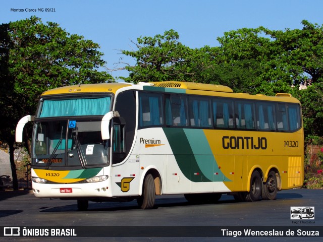 Empresa Gontijo de Transportes 14320 na cidade de Montes Claros, Minas Gerais, Brasil, por Tiago Wenceslau de Souza. ID da foto: 9290405.