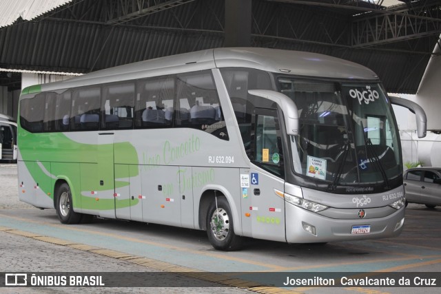 Opção Fretamento e Turismo RJ 632.094 na cidade de Rio de Janeiro, Rio de Janeiro, Brasil, por Josenilton  Cavalcante da Cruz. Número da foto: #9290812.
