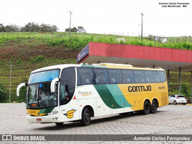 Empresa Gontijo de Transportes 16045 na cidade de João Monlevade, Minas Gerais, Brasil, por Antonio Carlos Fernandes. Número da foto: #9289695.