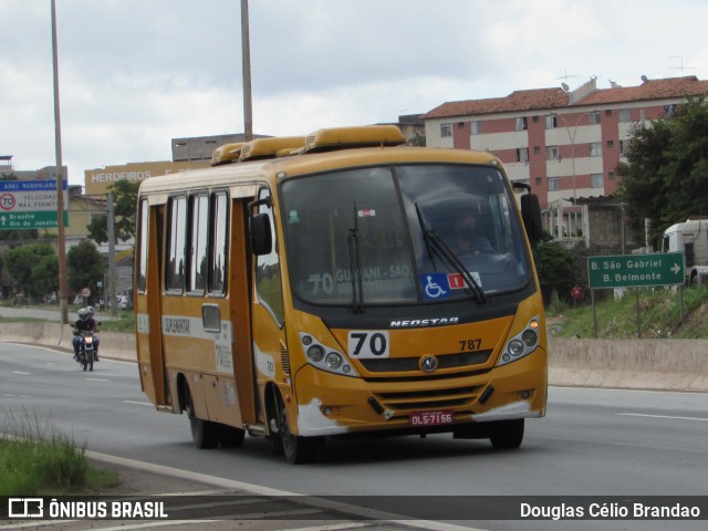 Transporte Suplementar de Belo Horizonte 787 na cidade de Belo Horizonte, Minas Gerais, Brasil, por Douglas Célio Brandao. ID da foto: 9289183.