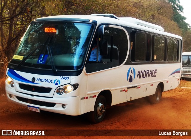 Viação Andrade 12400 na cidade de Araxá, Minas Gerais, Brasil, por Lucas Borges . ID da foto: 9294479.