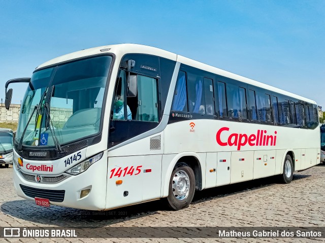 Transportes Capellini 14145 na cidade de Valinhos, São Paulo, Brasil, por Matheus Gabriel dos Santos. Número da foto: #9294800.