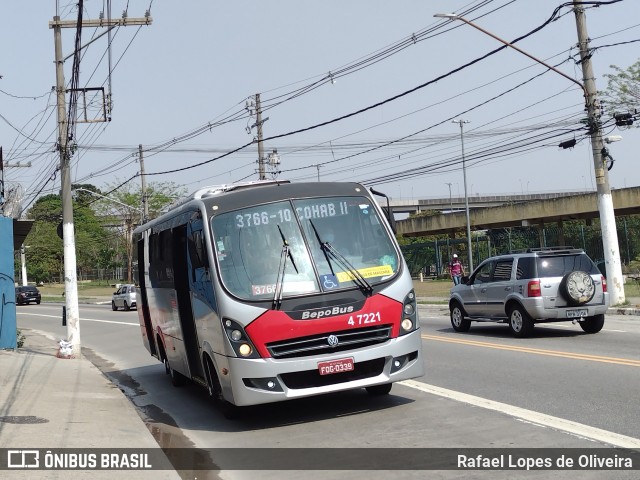 Pêssego Transportes 4 7221 na cidade de São Paulo, São Paulo, Brasil, por Rafael Lopes de Oliveira. ID da foto: 9291702.