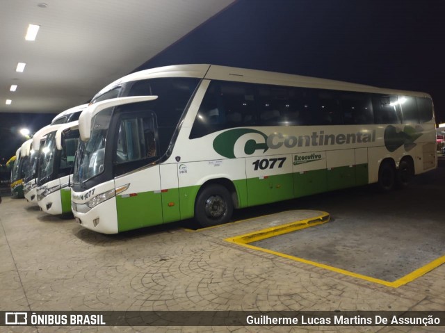 Viação Continental de Transportes 1077 na cidade de Ribeirão Preto, São Paulo, Brasil, por Guilherme Lucas Martins De Assunção. Número da foto: #9291736.