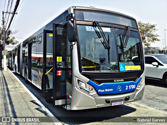 Sambaíba Transportes Urbanos 2 1700 na cidade de São Paulo, São Paulo, Brasil, por Gabriel Garves. Número da foto: #9293495.