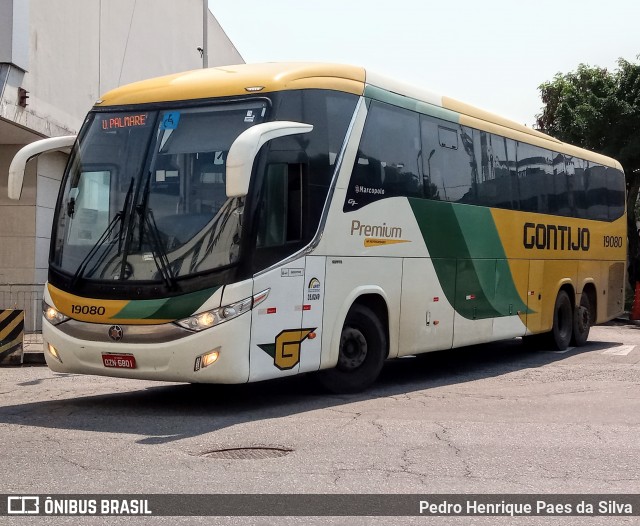 Empresa Gontijo de Transportes 19080 na cidade de Rio de Janeiro, Rio de Janeiro, Brasil, por Pedro Henrique Paes da Silva. Número da foto: #9293640.
