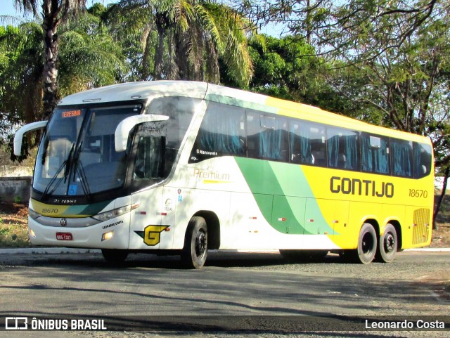 Empresa Gontijo de Transportes 18670 na cidade de Teresina, Piauí, Brasil, por Leonardo Costa. Número da foto: #9293090.