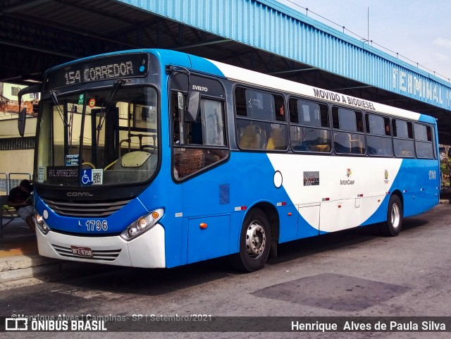 VB Transportes e Turismo 1796 na cidade de Campinas, São Paulo, Brasil, por Henrique Alves de Paula Silva. Número da foto: #9292321.