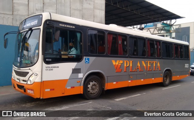 Planeta Transportes Rodoviários 3023 na cidade de Cariacica, Espírito Santo, Brasil, por Everton Costa Goltara. Número da foto: #9291874.