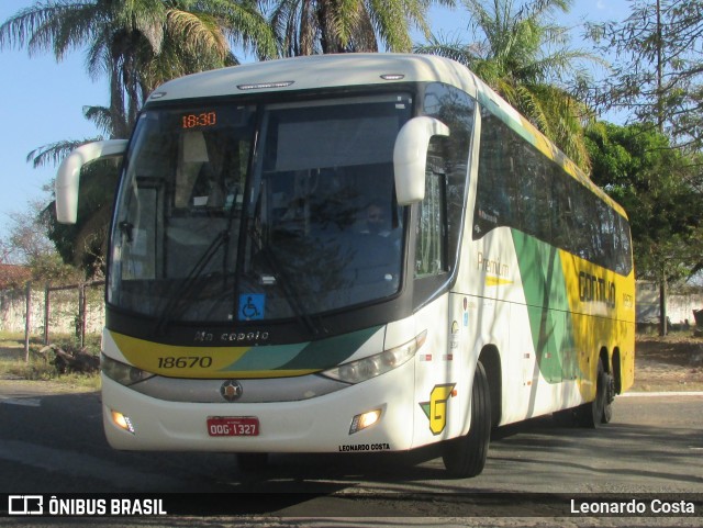 Empresa Gontijo de Transportes 18670 na cidade de Teresina, Piauí, Brasil, por Leonardo Costa. Número da foto: #9293094.