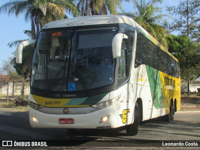 Empresa Gontijo de Transportes 18670 na cidade de Teresina, Piauí, Brasil, por Leonardo Costa. ID da foto: 9293094.