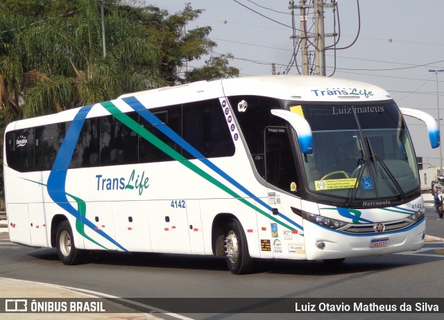 Translife Transportadora Turistica 4142 na cidade de São Paulo, São Paulo, Brasil, por Luiz Otavio Matheus da Silva. Número da foto: #9294016.