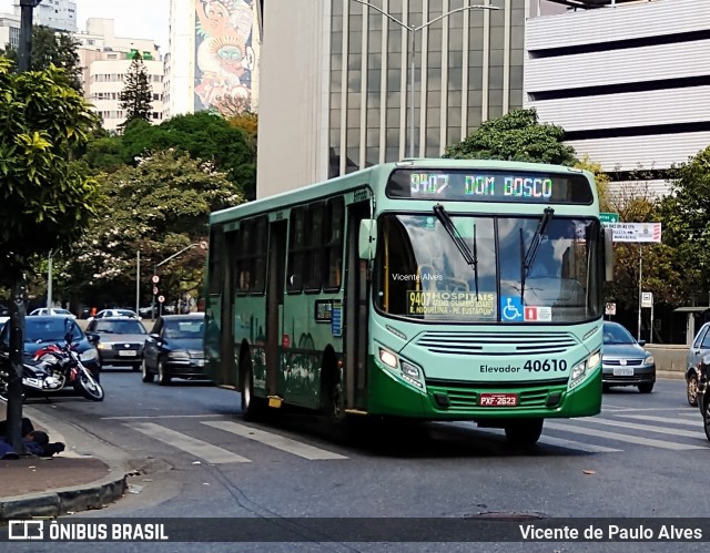 Urca Auto Ônibus 40610 na cidade de Belo Horizonte, Minas Gerais, Brasil, por Vicente de Paulo Alves. ID da foto: 9296400.