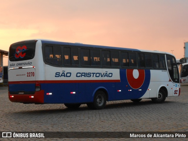 Viação São Cristóvão 2270 na cidade de Lavras, Minas Gerais, Brasil, por Marcos de Alcantara Pinto. Número da foto: #9295819.