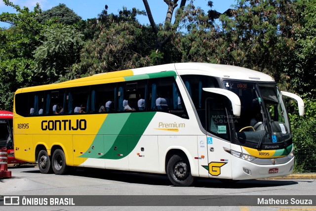 Empresa Gontijo de Transportes 18195 na cidade de São Paulo, São Paulo, Brasil, por Matheus Souza. ID da foto: 9298295.