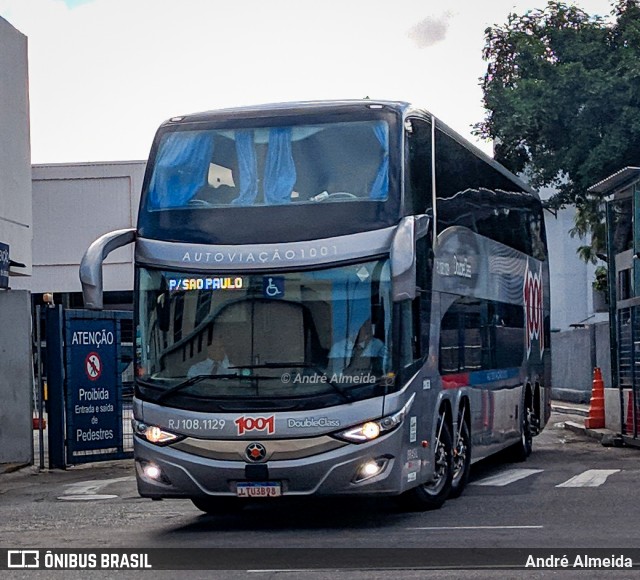 Auto Viação 1001 RJ 108.1129 na cidade de Rio de Janeiro, Rio de Janeiro, Brasil, por André Almeida. Número da foto: #9297775.