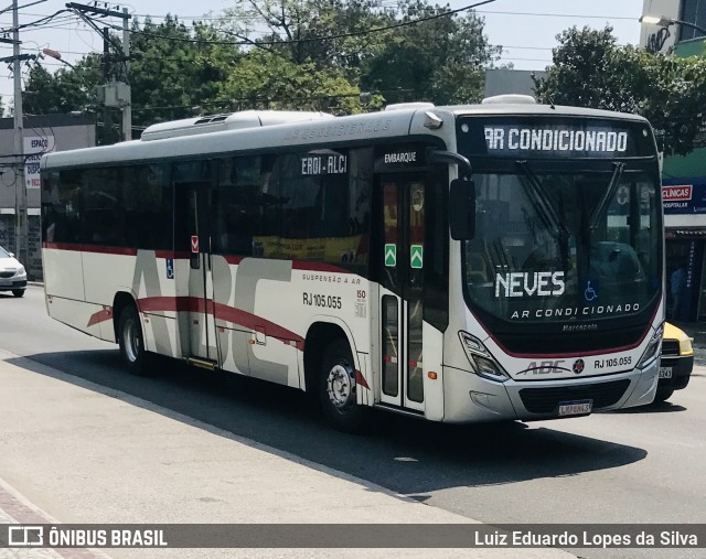 Auto Viação ABC RJ 105.055 na cidade de São Gonçalo, Rio de Janeiro, Brasil, por Luiz Eduardo Lopes da Silva. Número da foto: #9296179.