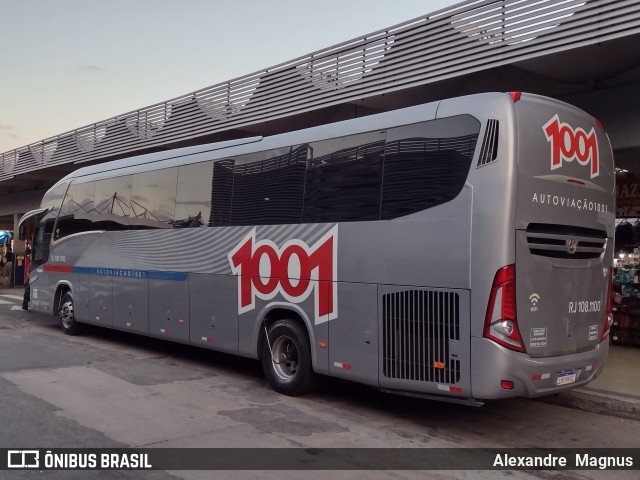 Auto Viação 1001 RJ 108.1100 na cidade de Rio de Janeiro, Rio de Janeiro, Brasil, por Alexandre  Magnus. ID da foto: 9297727.