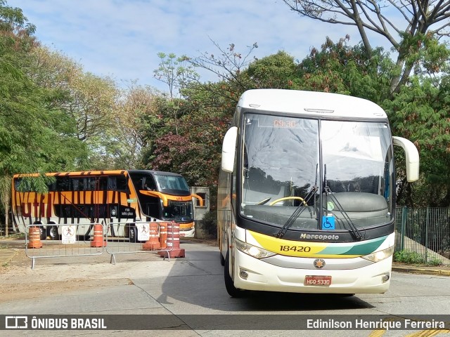 Empresa Gontijo de Transportes 18420 na cidade de São Paulo, São Paulo, Brasil, por Edinilson Henrique Ferreira. ID da foto: 9295232.