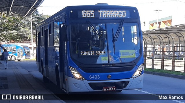 Nortran Transportes Coletivos 6493 na cidade de Porto Alegre, Rio Grande do Sul, Brasil, por Max Ramos. ID da foto: 9295413.