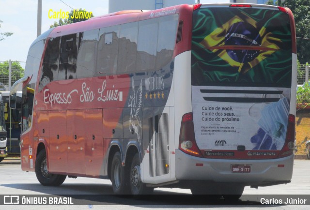 Expresso São Luiz 7790 na cidade de Goiânia, Goiás, Brasil, por Carlos Júnior. ID da foto: 9295943.