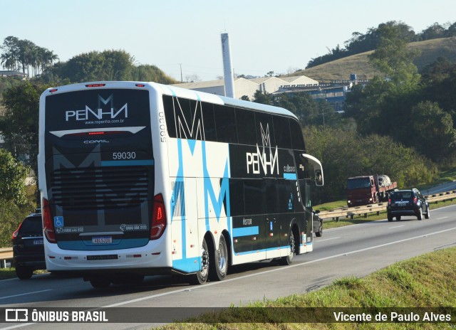 Empresa de Ônibus Nossa Senhora da Penha 59030 na cidade de Santa Isabel, São Paulo, Brasil, por Vicente de Paulo Alves. Número da foto: #9296579.