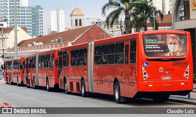 Cristo Rei > CCD Transporte Coletivo > SPE Via Mobilidade S/A DE698 na cidade de Curitiba, Paraná, Brasil, por Claudio Luiz. Número da foto: #9300112.