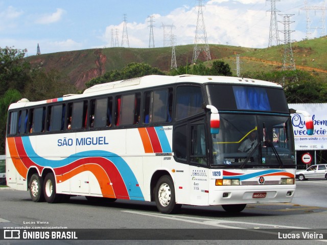 Viação São Miguel Formiga 1020 na cidade de Aparecida, São Paulo, Brasil, por Lucas Vieira. Número da foto: #9300134.