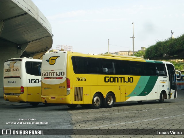 Empresa Gontijo de Transportes 11615 na cidade de Belo Horizonte, Minas Gerais, Brasil, por Lucas Vieira. ID da foto: 9300131.