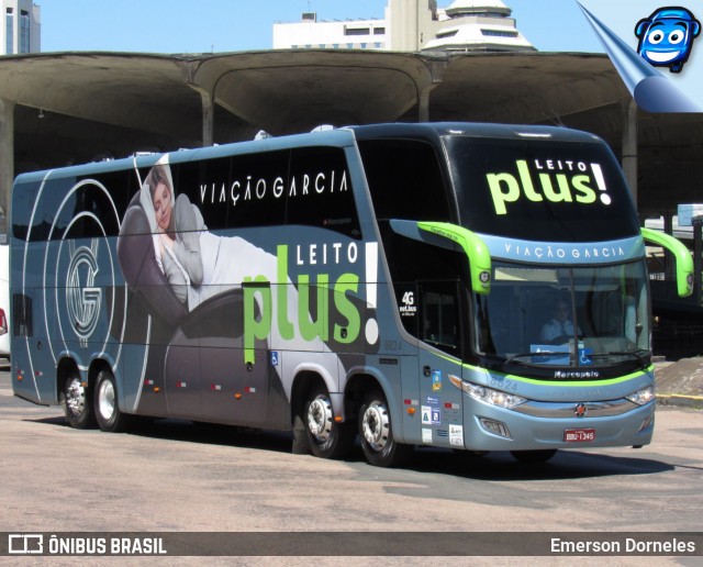 Viação Garcia 8824 na cidade de Porto Alegre, Rio Grande do Sul, Brasil, por Emerson Dorneles. Número da foto: #9298890.