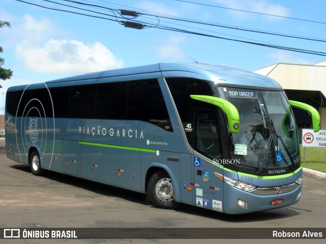 Viação Garcia 8355 na cidade de Paranavaí, Paraná, Brasil, por Robson Alves. ID da foto: 9300036.